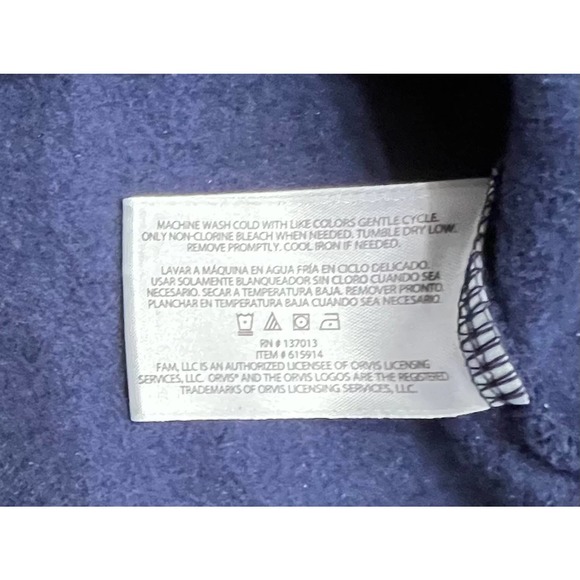 Orvis Signature Quarter Zip Sweatshirt Navy Blue Sweater Size XL - Picture 4 of 5